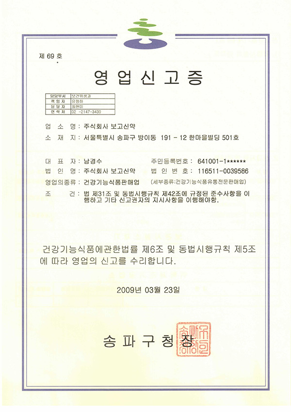 Certificates