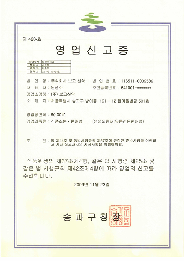 Certificates