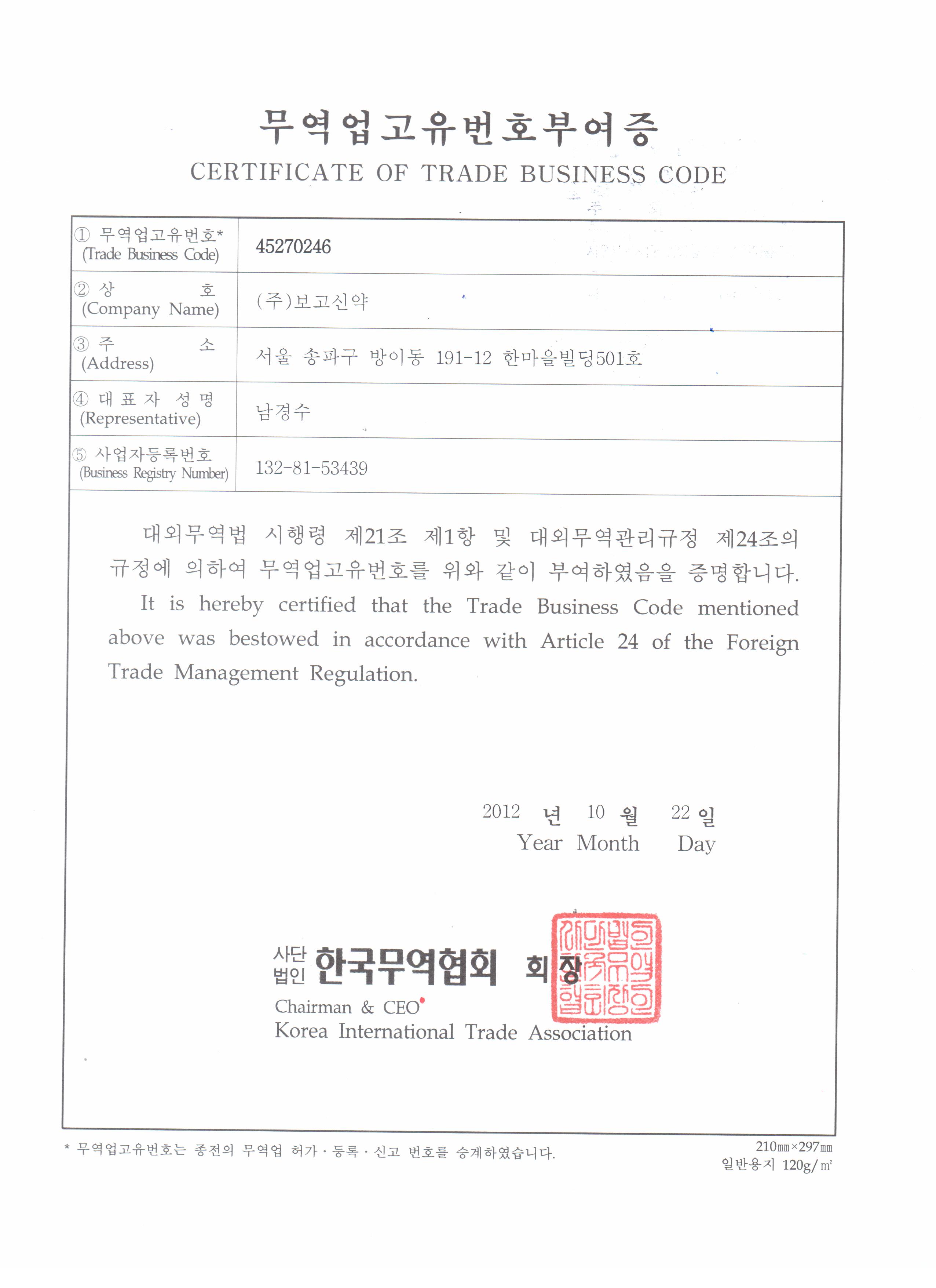 Certificates
